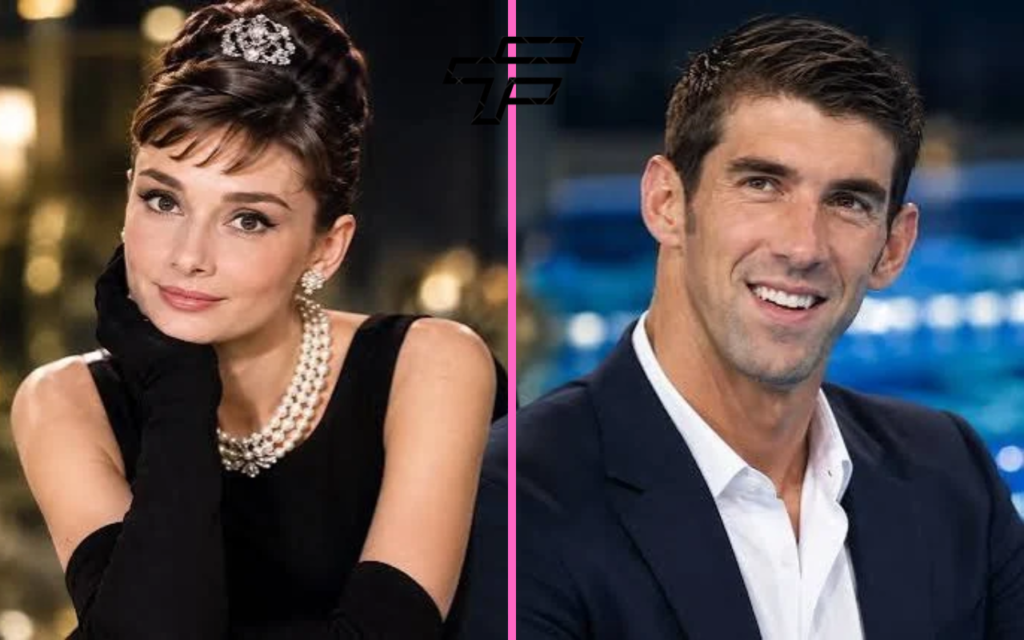 Michael Phelps and Audrey Hepburn